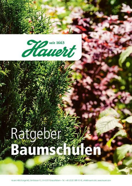Hauert Merkblatt Baumschulen - Deutsch | Webversion